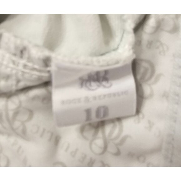 Rock & Republic Jean Cutoff Shorts W/Skull Embellishments Casual Festival - Picture 9 of 11